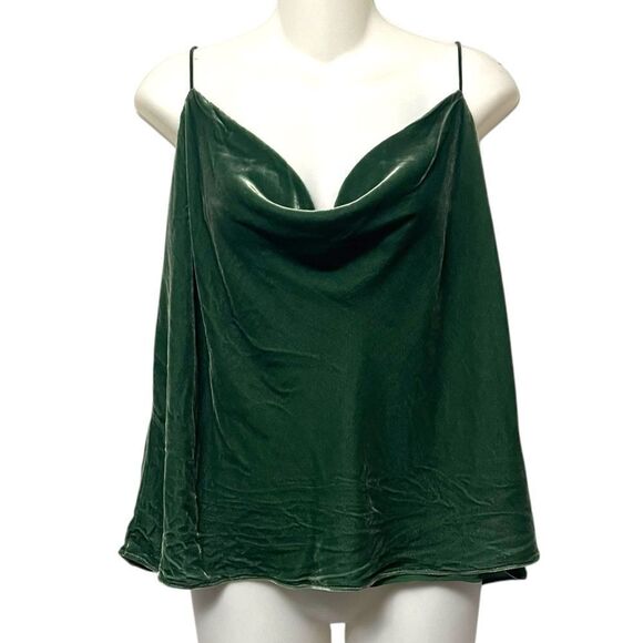 NWT BANANA REPUBLIC Velvet Draped Front Camisole Tank Top XL - Picture 2 of 8